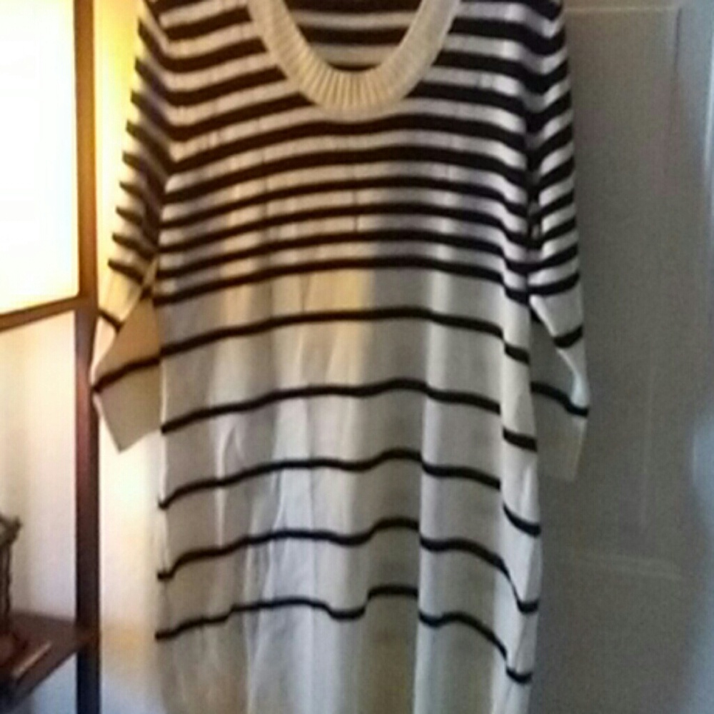 Sweater Dress Black/Ivory